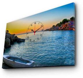 Pulkstenis - bilde Wallity Canvas 5070CS-78, zila krās./oranža krās., 70 cm x 45 cm