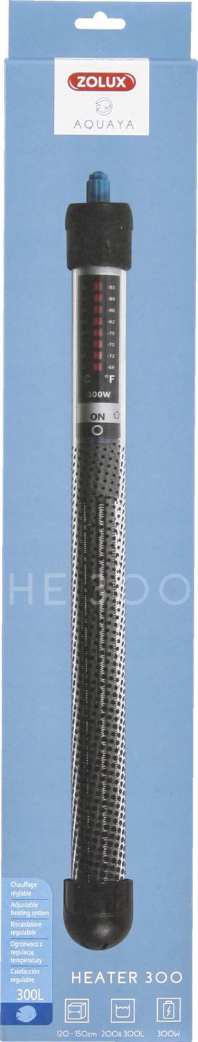 Akvārija sildītājs Zolux 336149, 200 - 300 l, melna krās.