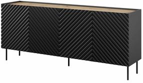 Komoda Cama Onda, juoda sp., 85 cm x 200 cm x 45 cm
