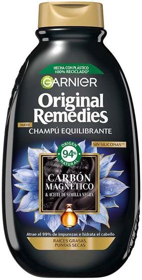 Šampūnas Garnier Original Remedies Magnetic Charcoal, 250 ml