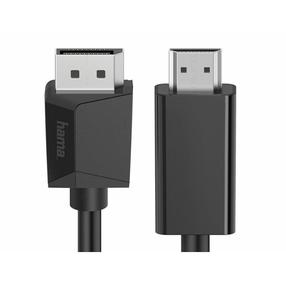 Kabelis Hama DisplayPort - HDMI 4K Displayport, HDMI, 1.5 m, melna krās.
