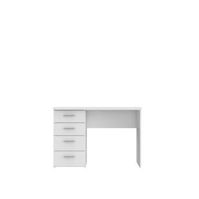 Rašomasis stalas su stalčiais Domoletti MT935-Z12M, 110 cm x 60 cm, 76.5 cm, balta sp.