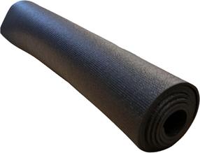 Коврик для фитнеса и йоги Yoga, черный цв., 180 см x 60 см x 0.4 см