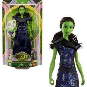 Lėlė Mattel Wicked For Good Singing Elphaba JFM09, 30 cm, mėlyna sp.