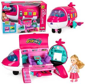 Lėlė su priedais Lean Toys Fun Airplane 29593, 12 cm