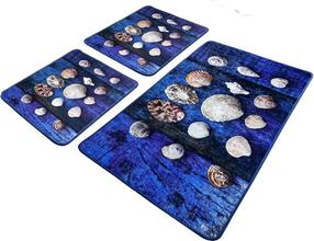 Vannasistabas paklājiņu komplekts Foutastic Seashell 359CHL4496, daudzkrāsaina, 100 cm x 60 cm