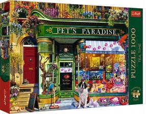 Dėlionė Trefl Tea Time Pets Paradise 10841, 48 cm x 68.3 cm, 1000 vnt., įvairių spalvų