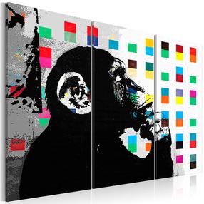 Reprodukcija Artgeist The Thinker Monkey by Banksy N6341-DKPWD, 90 cm x 60 cm