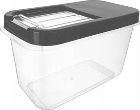 Birių produktų indas Orion, 10 l, skaidri sp./pilka sp.