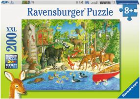 Пазл Ravensburger Woodland Friends 12740, 49 см x 36 см, 200 шт., многоцветный
