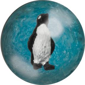 Bērnu bumbiņa lēkajošs Mega Bounce Loose Penguin, 5 cm