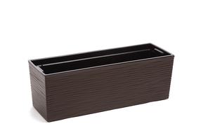 Balkona stādītājs Lamela Begonya 627-83, plastmasa, 56 cm x 19 cm, Ø 56 cm, brūna krās.