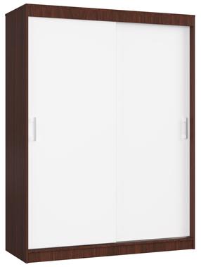 Spinta Akord, balta sp./riešuto sp./tamsiai ruda sp., 60 cm x 150 cm x 200 cm
