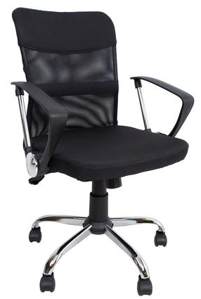 Darbo kėdė Home4you Darius 27972, 57 x 57 x 93 - 103 cm, juoda sp.