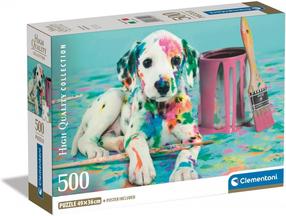Dėlionė Clementoni The Funny Dalmatian 35545, 36 cm x 49 cm, 500 vnt., įvairių spalvų