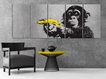 Reprodukcija Artgeist Monkey And Banana N7101-DKPWD, 225 cm x 90 cm