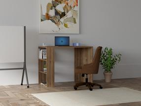 Rakstāmgalds ar skapi Kalune Design Cool 835PUQ3810, 90 cm x 50 cm, 70 cm, valriekstu krās.