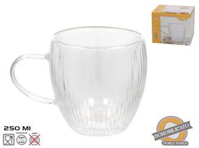  Dubultā stikla krūze Kitchen&GO, caurspīdīga krās., 0.25 l