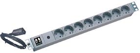 Buitinis ilgintuvas Online USV KG10A8SCH-RACK 19", 8 lizdų, pilka sp.