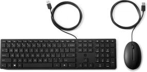 Juhtmega klaviatuuri ja hiire komplekt HP 320MK, EN/RU, must v.