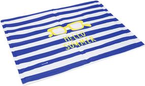 Vėsinantis kilimėlis gyvūnui Beeztees Hello Summer, mėlyna sp./balta sp., L
