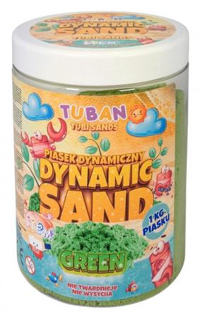 Modeļu smiltis Tuban Dynamic Sand TU3555, zaļa krās.