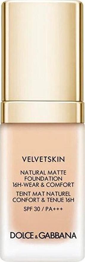 Šķidrā grima bāze Dolce & Gabbana Velvetskin Natural Matte, SPF 30, 215, 30 ml