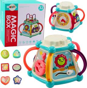 Развивающий кубик Lean Toys Magic Box 7in1, 28 см, многоцветный