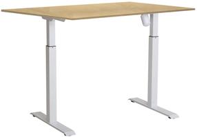 Kompiuterio stalas reguliuojamo aukščio Sun-Flex EasyDesk Adapt I, 160 cm x 80 cm, 70 - 118 cm, balta sp./beržo sp.