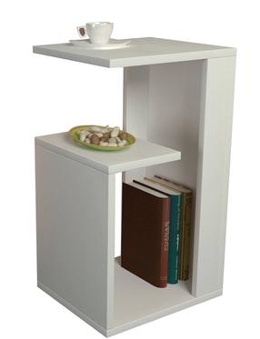 Kafijas galdiņš Kalune Design Sister, balta krās., 29.5 cm x 35 cm x 60 cm