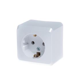 Kištukinis lizdas Schneider Electric Prima WDE001080, su įžeminimu, balta sp.