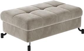 Pufas Lorelle Paros 02, šviesiai ruda sp., 70 cm x 100 cm x 45 cm