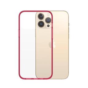 Telefono dėklas PanzerGlass ClearCase, skaidri sp./raudona sp., Apple
