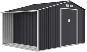 Sodo sandėliukas Madison, 255 cm x 342 cm x 202 cm, juoda sp.