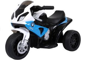 Vaikiškas elektrinis motociklas Lean Toys BMW S1000RR, mėlyna sp.