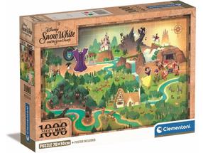 Dėlionė Clementoni Story Maps Snow White 39814, 50 cm x 70 cm, 1000 vnt., įvairių spalvų