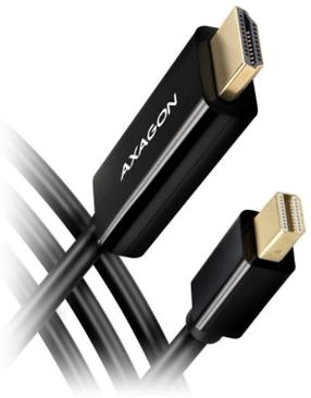 Kabelis Axagon RVDM-HI14C2 HDMI, Mini Displayport, 1.8 m, melna krās.