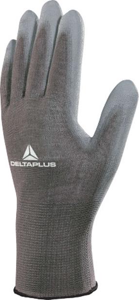 Darbo pirštinės gumuotos Delta Plus VE702PG, suaugusiems, pilka sp., 9