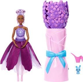 Lėlė su priedais Mattel Barbie Petal Pop JMF58, 29 cm, violetinė sp.