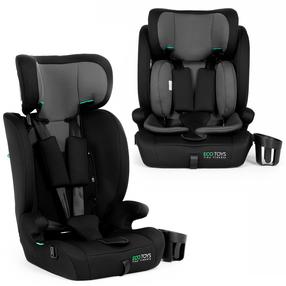 Automobilinė kėdutė EcoToys R129, juoda sp./pilka sp., 76 - 150 cm