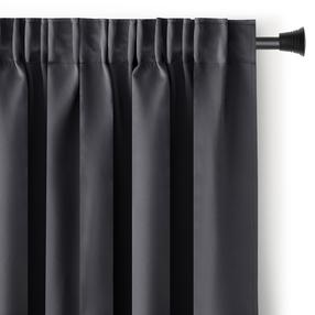 Blackout aizkars Restilo Pleat Blackout, pelēka krās., 140 cm x 245 cm