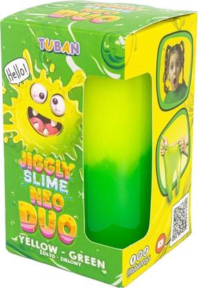 Žaislinis šlykštukas - gleivės Tuban Jiggly Slime Neo Duo, geltona sp./žalia sp., 430 g