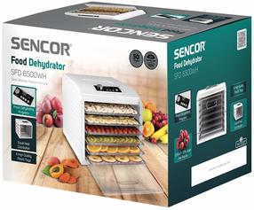 Vaisių ir daržovių džiovintuvas Sencor SFD6500WH, 500 W