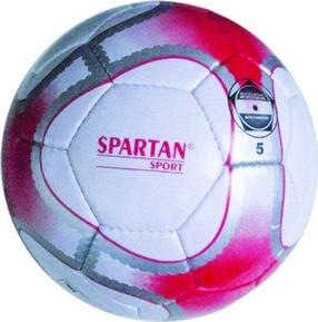 Футбольный мяч Spartan, 5 размер, белый цв./красный цв./серый цв.