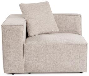 Modulinė sofa Hanah Home Lora L1, šviesiai ruda sp., dešininė, 110 x 108 cm x 65 cm