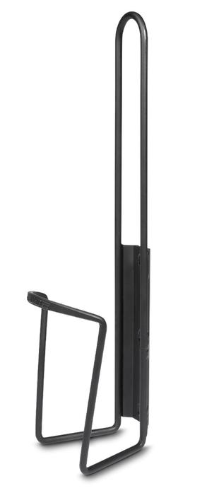 Pudeļu turētājs Cube Bottle Cage HPA BOTC110, alumīnija oksīds, melna krās.