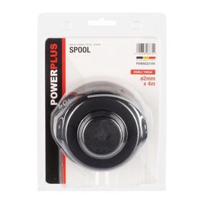 Spoles ar auklu Powerplus POWACG1191, melna krās.