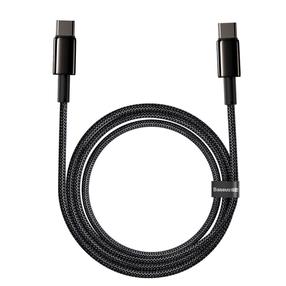 Laidas Baseus, USB-C, 200 cm, juoda sp., 100 W