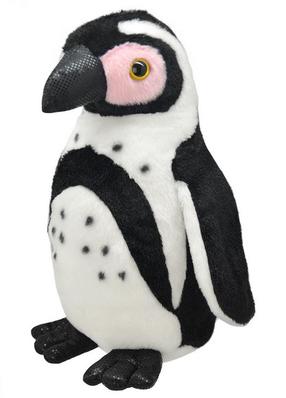 Pliušinis žaislas Wild Planet Cape Penguin, balta sp./juoda sp., 23 cm