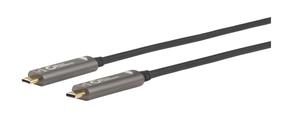 Kabelis MicroConnect Premium MC-USB3.1CC10OP USB Type-C, USB Type C, 10 m, melna krās./pelēka krās.